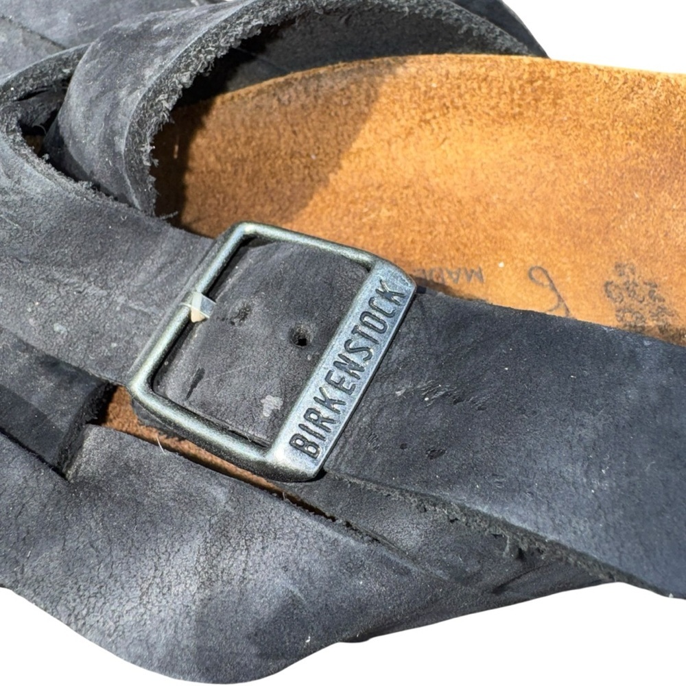 BIRKENSTOCK Lugano Oiled Leather Black Women’s Size 5-5.5 EU 36 - Picture 6 of 16